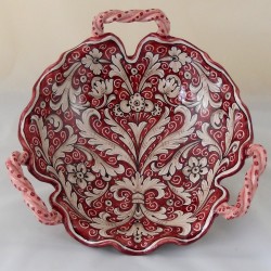 CENTRO TAVOLA CON MANICI “FONDO ROSSO” DA CM. 36