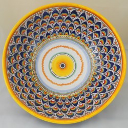 BOWL “PENNE DI PAVONE BLU”  FROM CM. 34