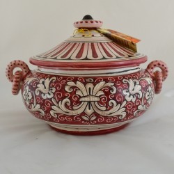 BISCUITS BOX WITH HANDLES “FONDO ROSSO”