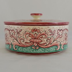 BISCUITS ROUND BOX “FONDO ROSSO E VERDE”