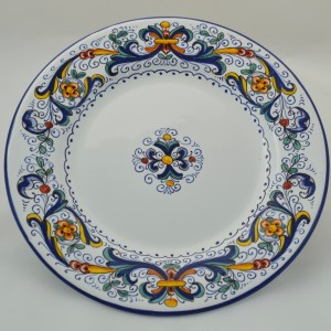 PIATTO DA TAVOLA PIANO “RICCO DERUTA” DA CM 26