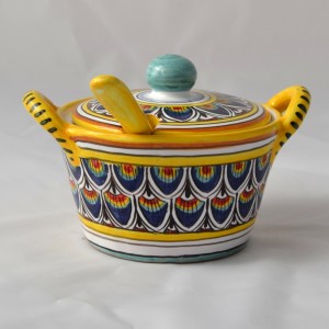 CHEESE BOWL &ldquo;PENNE DI PAVONE BLU&rdquo;